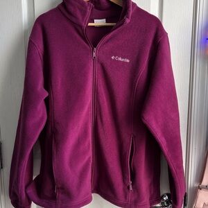 Columbia Magenta Fleece Jacket